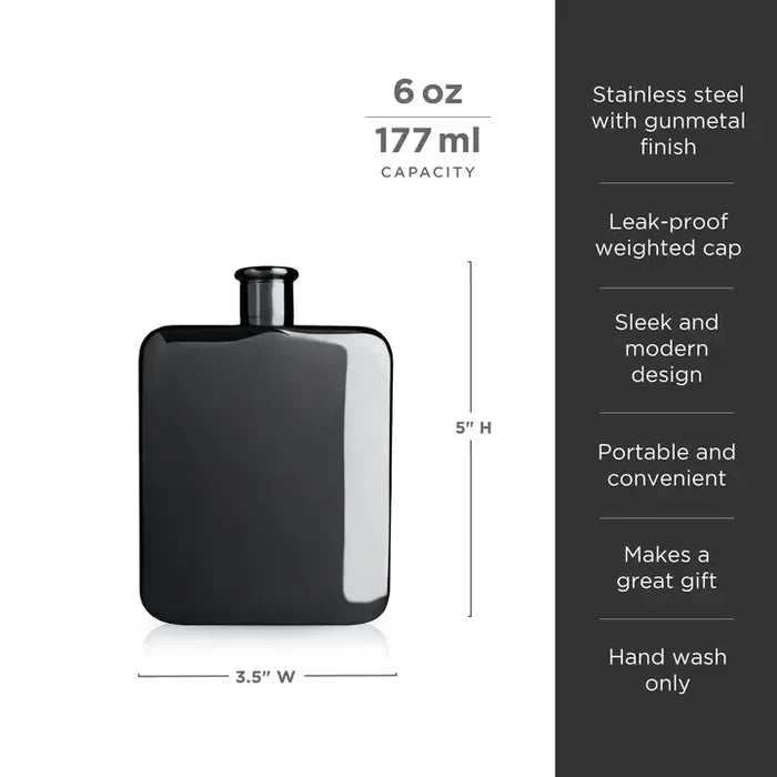 gunmetal flask