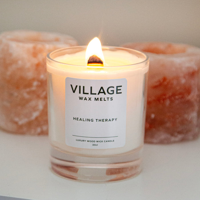 Healing Therapy Wood Wick Candle 30cl