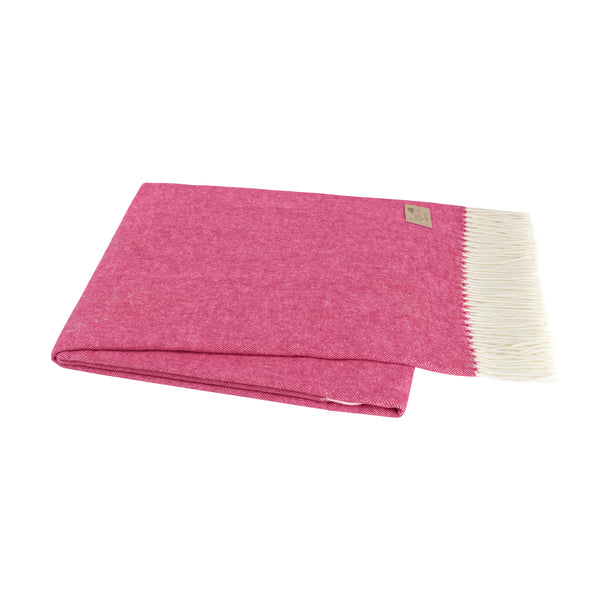 Herringbone Throw - Peony