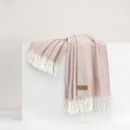 Herringbone Throw - Rose Quartz