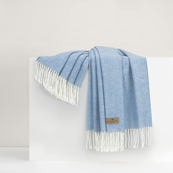 herringbone throw denim
