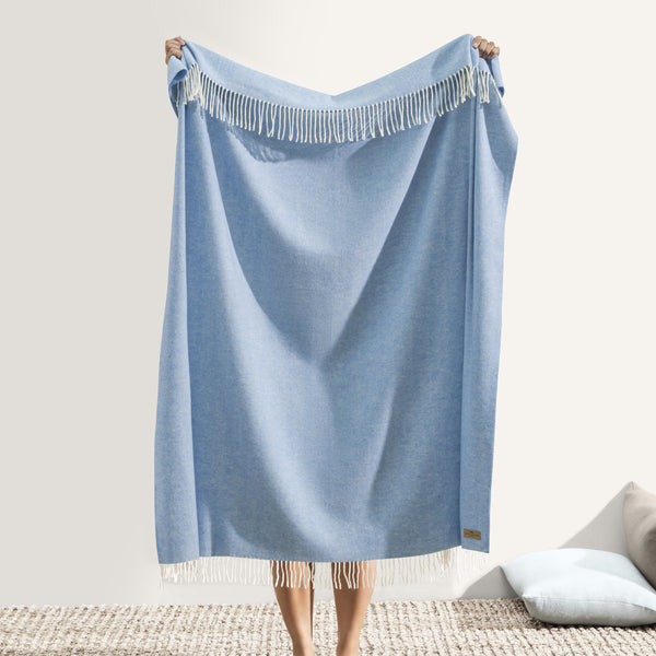 herringbone throw denim