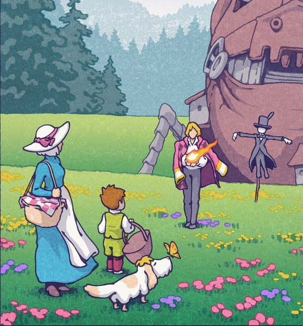Howl's Moving Castle (Ukiyo-e ) by Jed Henry