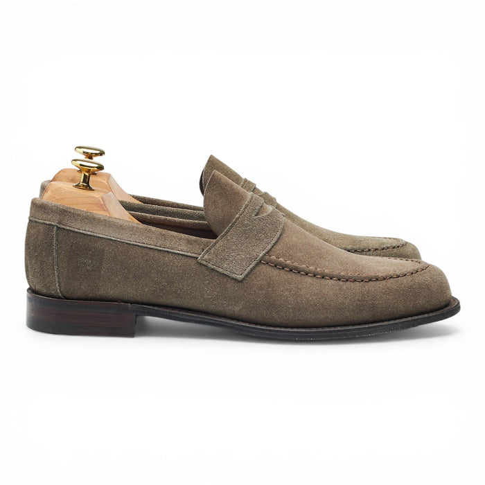 'Hugo' Light Brown Suede Loafers UK 8.5 F