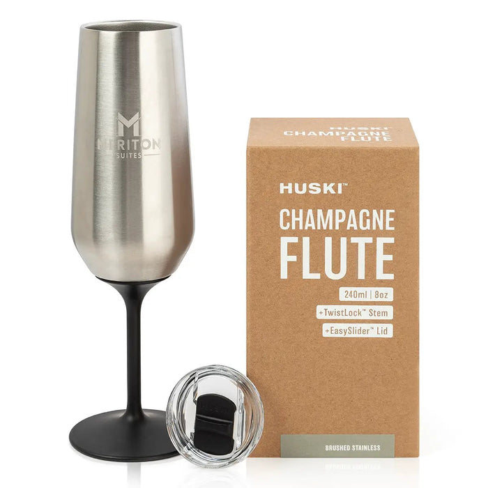 Huski X Meriton Suites Champagne Flute (Silver) by Huski. Shop Meriton Suites
