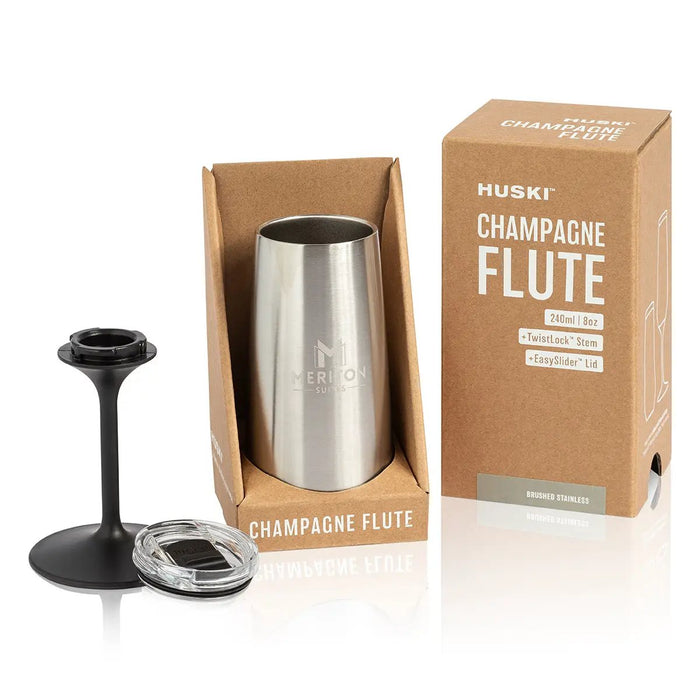 Huski X Meriton Suites Champagne Flute (Silver) by Huski. Shop Meriton Suites