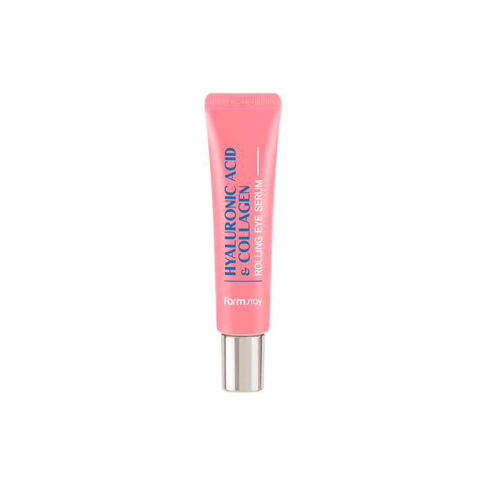 Farmstay Hyaluronic Acid & Collagen Rolling Eye Serum 25ml | La Cosmetique