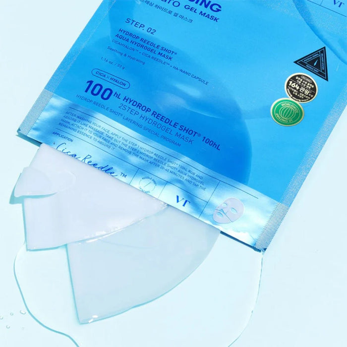 VT Cosmetics Hydrop Reedle Shot 100hL 2Step Hydrogel Mask [1pc] | La Cosmetique