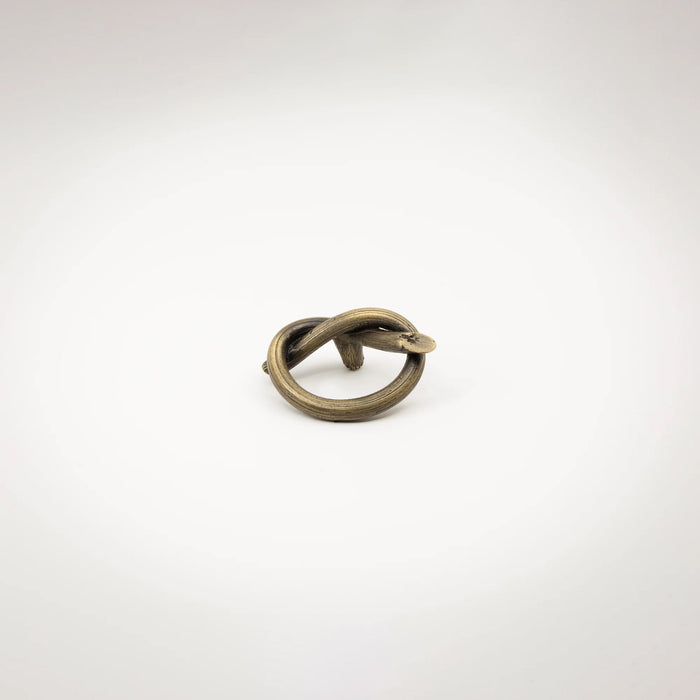 Antique Brass KNOT-01 Knob | DSHOP