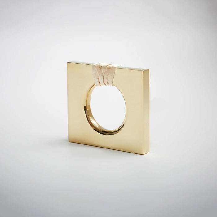 Nest Studio Lauhala-1.5 Knob – Modern Knob in Polished Brass