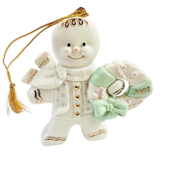 Lenox Gingerbread Man A Gingerbread Christmas 2002 Ornament