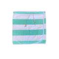 Light Teel Striped Towel Wrap Skirt