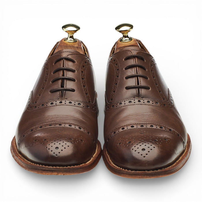 'Matthew' Brown Leather Oxford Brogues UK 7 F