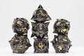 Meteor Storm: Black Hole - Metal RPG Dice Set Metal Dice Foam Brain Games