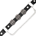 Milwaukee Leather Silver Police Emblem Boot Chain with Adjustable Strap - MLA3011