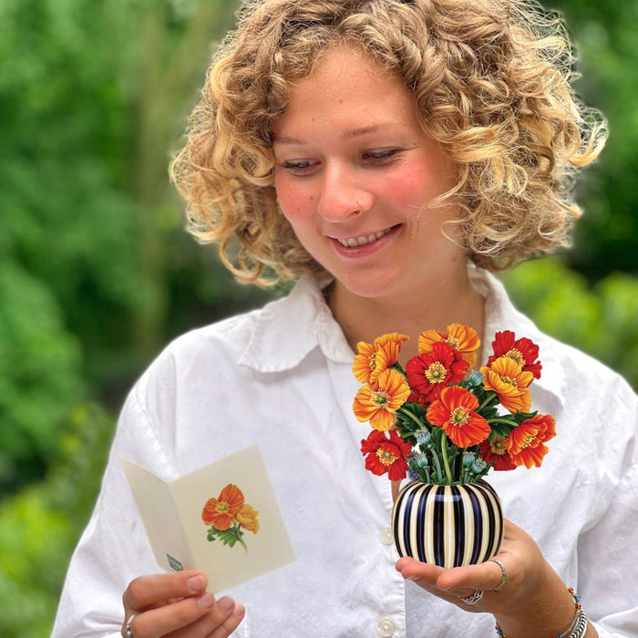 Mini French Poppies - Fresh Cut Paper
