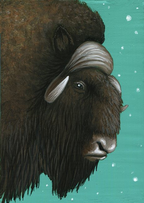 "Musk Ox" by artist Lena Sayadian