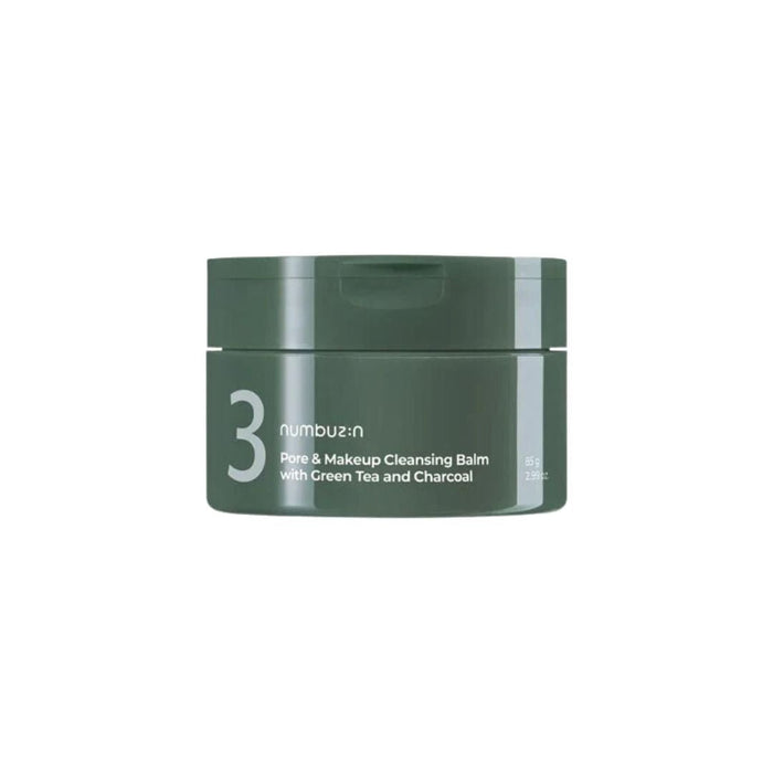 Numbuzin No.3 Pore & Makeup Cleansing Balm with Green Tea and Charcoal 85g | La Cosmetique