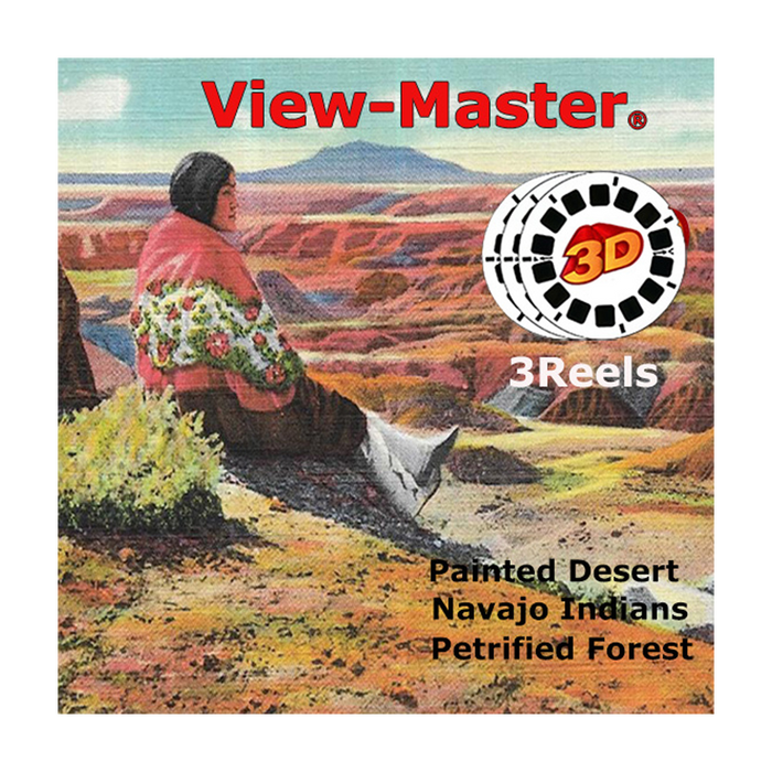 Painted Desert, Petrified Forest, Navajo Indians - Vintage Classic View-Master - 1950s views