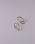 palette posts brass earrings