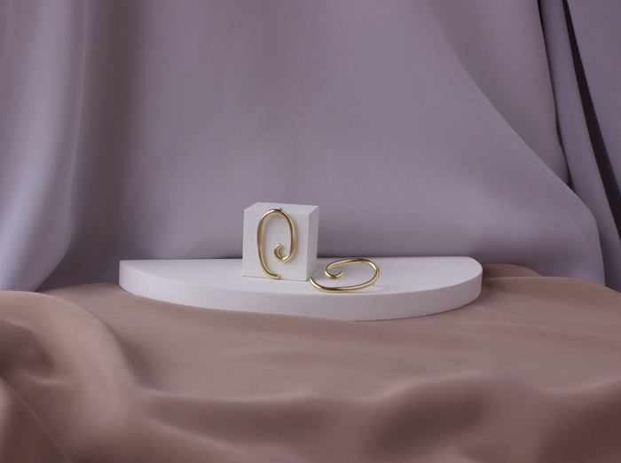 palette posts brass earrings