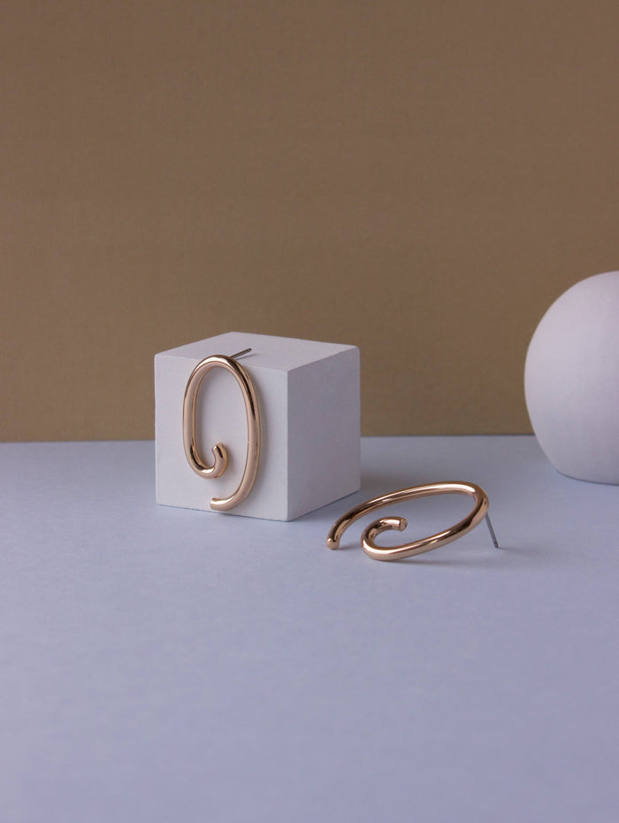 palette posts brass earrings