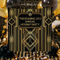 Personalized Art Deco Backdrop, Roaring 20s Party Banner