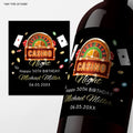 Personalized Casino Birthday Wine Label, Milestone Age, Cheers to 50 Years