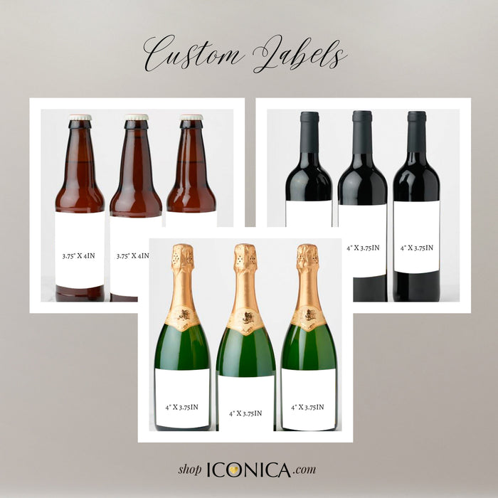 Personalized Casino Birthday Wine Label, Milestone Age, Cheers to 50 Years