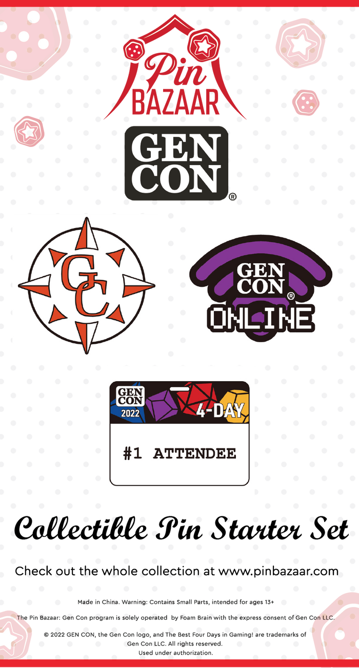 Pin Bazaar: Gen Con 2022 Starter Set  Pin Bazaar