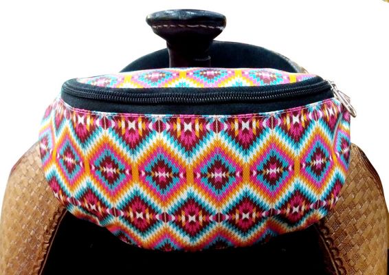 Pink Aztec Saddle Sack