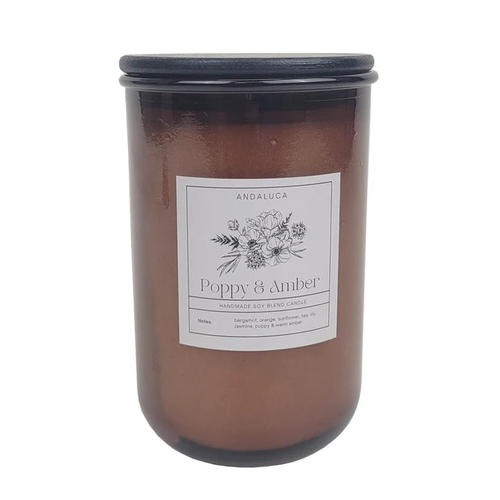 Poppy & Amber Soy Candle 10 oz