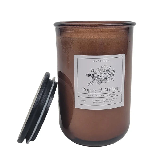 Poppy & Amber Soy Candle 10 oz