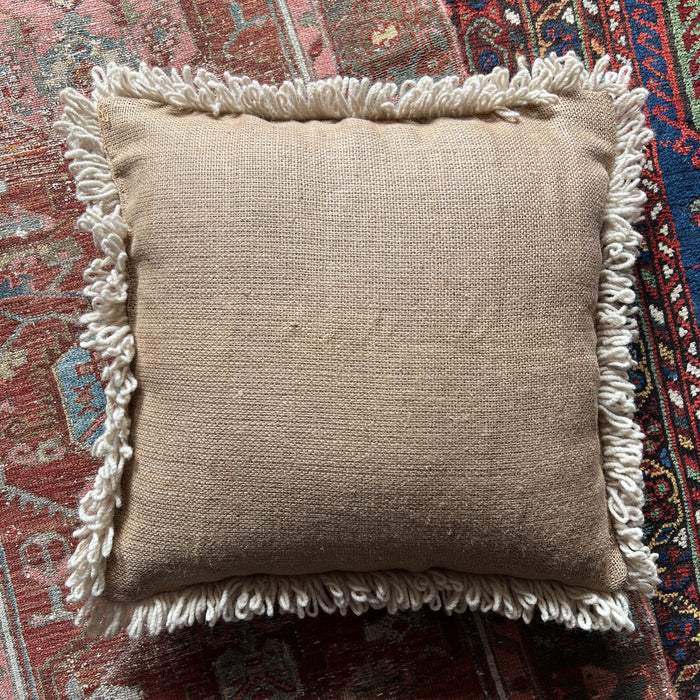Portugese Needlepoint Pillow  - 21” x 21”