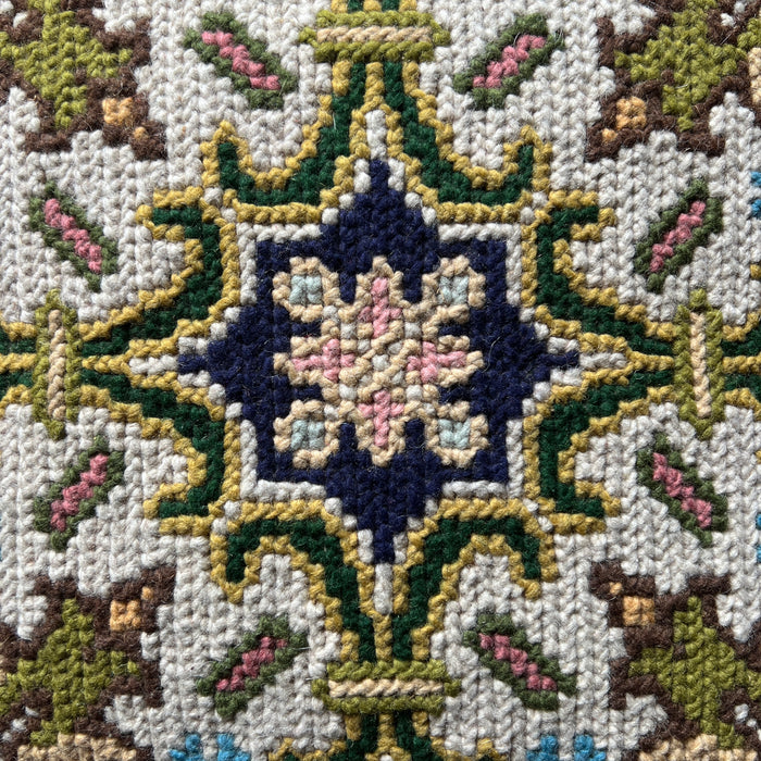 Portugese Needlepoint Pillow  - 21” x 21”