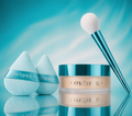Poudre Kiss my peach + Pinceau + Duo mini-puffs