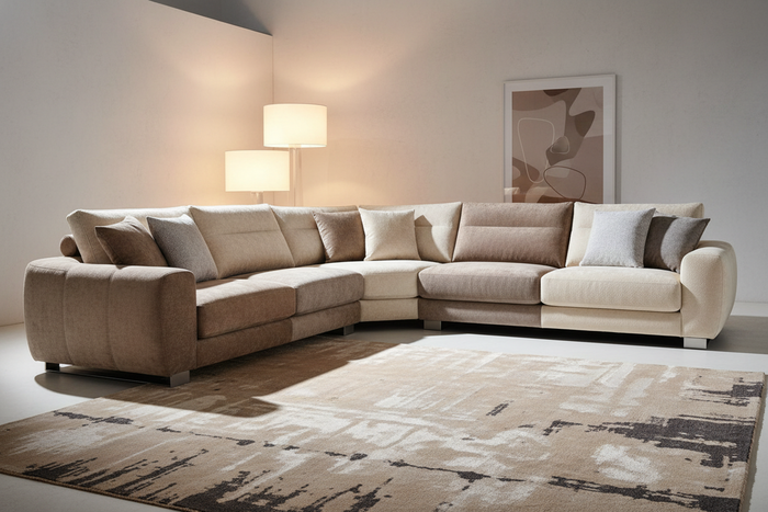 premium U-shaped corner sofa—spacious