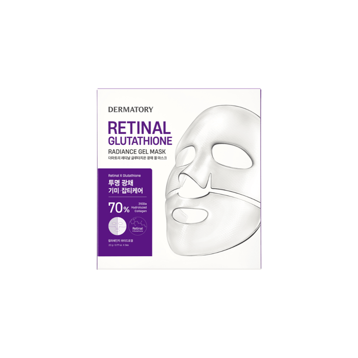 Dermatory Retinal Glutathione Radiance Gel Mask 1pc | La Cosmetique