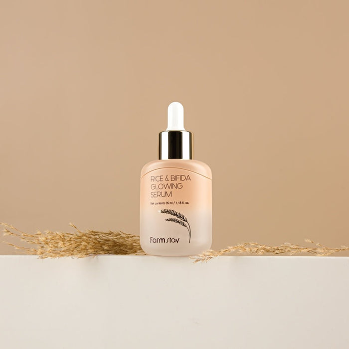 Farmstay Rice & Bifida Glowing Serum 25ml | La Cosmetique