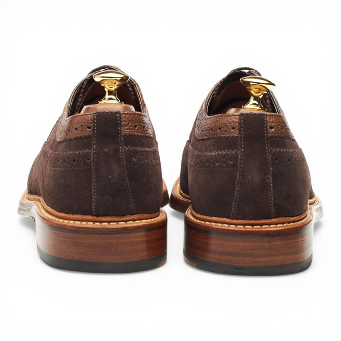 'Sid' Dark Brown Suede Derby Brogues UK 9 G