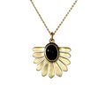 sofi necklace onyx brass