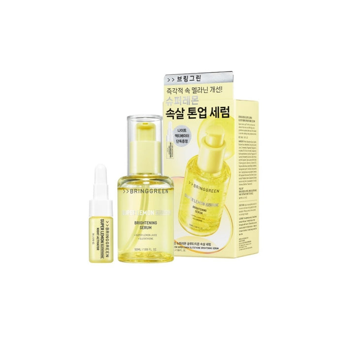 Bring Green Super Lemon Glutathione Brightening Serum Set 50ml (+Night Activator) | La Cosmetique