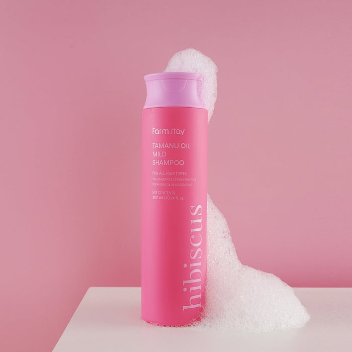 Farmstay Tamanu Oil Mild Shampoo Hibiscus 300ml | La Cosmetique