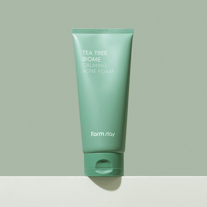 Farmstay Tea Tree Biome Calming Acne Foam 180ml | La Cosmetique