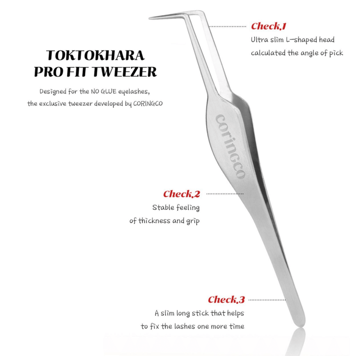 Coringco Toktokhara Pro Fit Tweezer | La Cosmetique