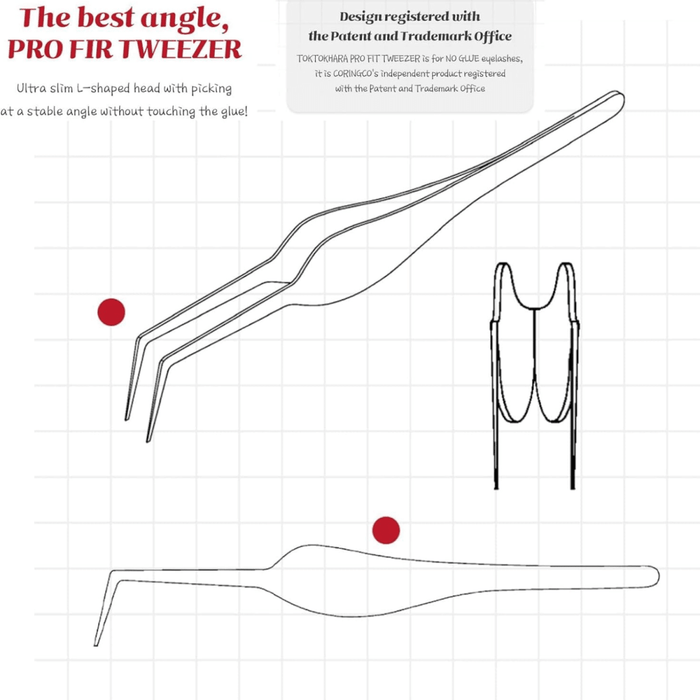Coringco Toktokhara Pro Fit Tweezer | La Cosmetique
