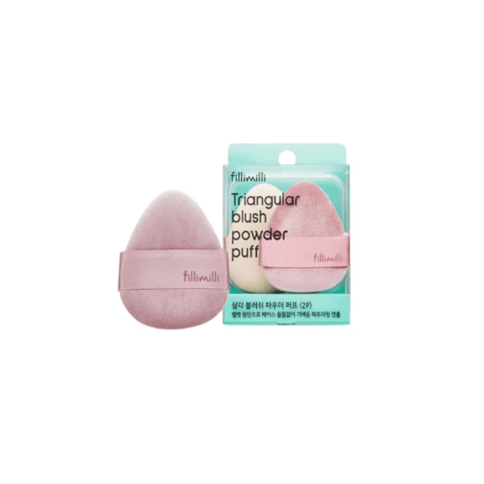 Fillimilli Triangular Blush Powder Puff [2pcs] | La Cosmetique
