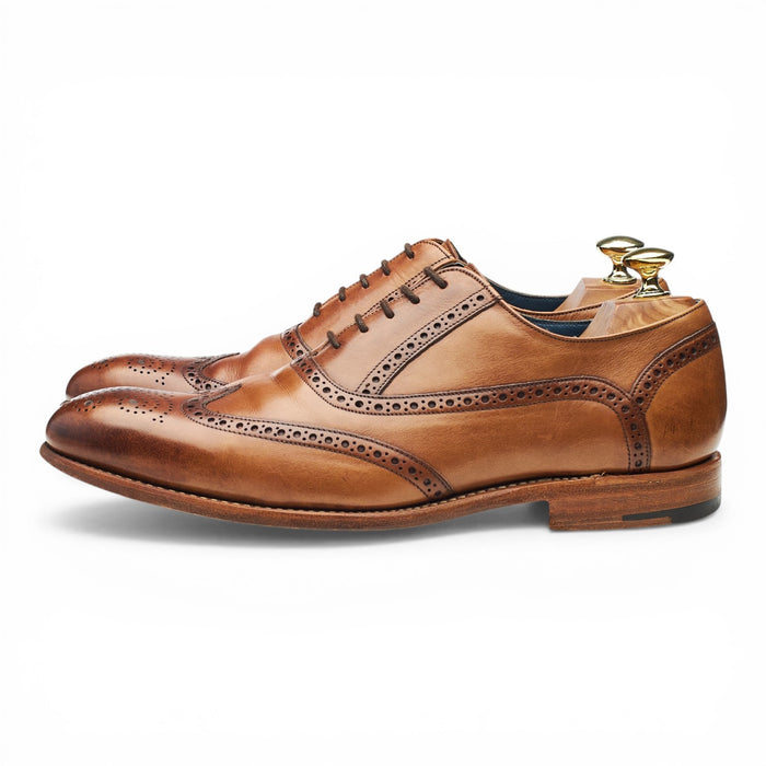 'Valiant' Tan Brown Leather Oxford Brogues UK 7.5 F