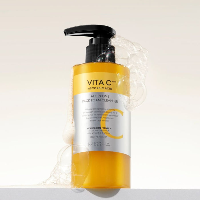 Missha Vita C Plus All In One Pack Foam Cleanser 200ml | La Cosmetique