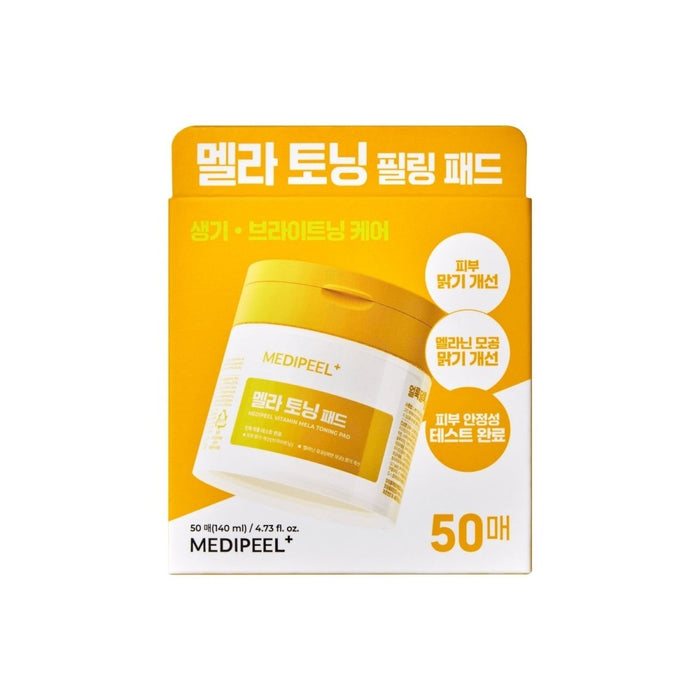 MEDIPEEL+ Vitamin Mela Toning Pad 50pcs | La Cosmetique